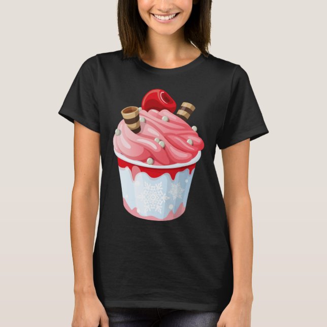 Camiseta Cute  with  Motif Ice Cream (Anverso)