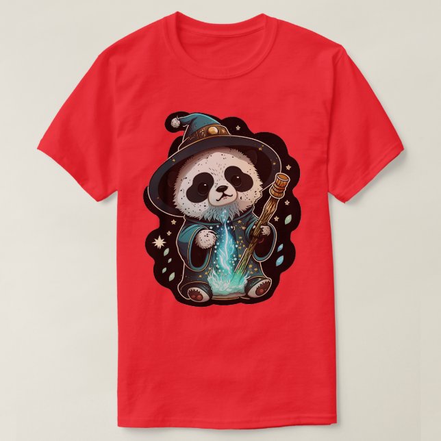 Camiseta Cute Wizard Panda (Diseño del anverso)