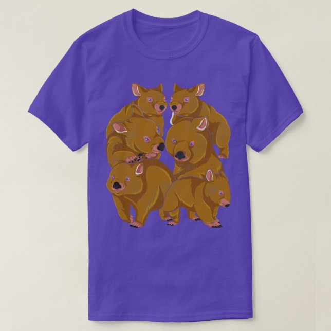 Camiseta Cute Wombat (Diseño del anverso)