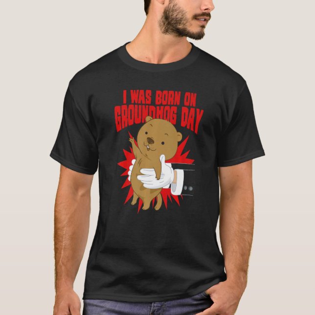 Camiseta Cute Woodchuck Groundhog Day (Anverso)