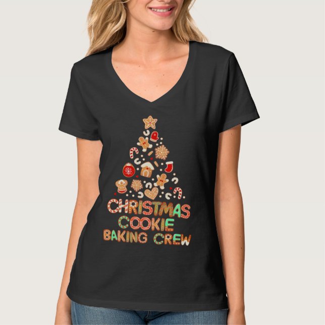 Camiseta Cute Xmas Family Matching Christmas Cookie Baking  (Anverso)