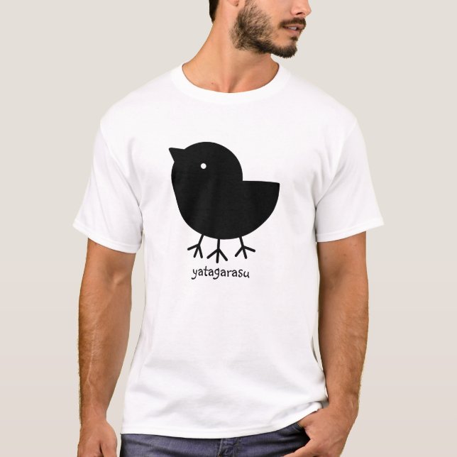 Camiseta Cute Yatagarasu(black) (Anverso)