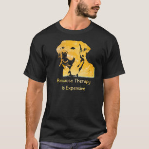 Camiseta Cute Yellow Lab Silhouette Watercolor