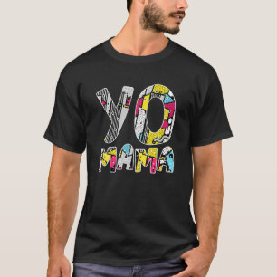 Camiseta Cute Yo Mamá Retro Gracioso Hip Hop De Los Años 90