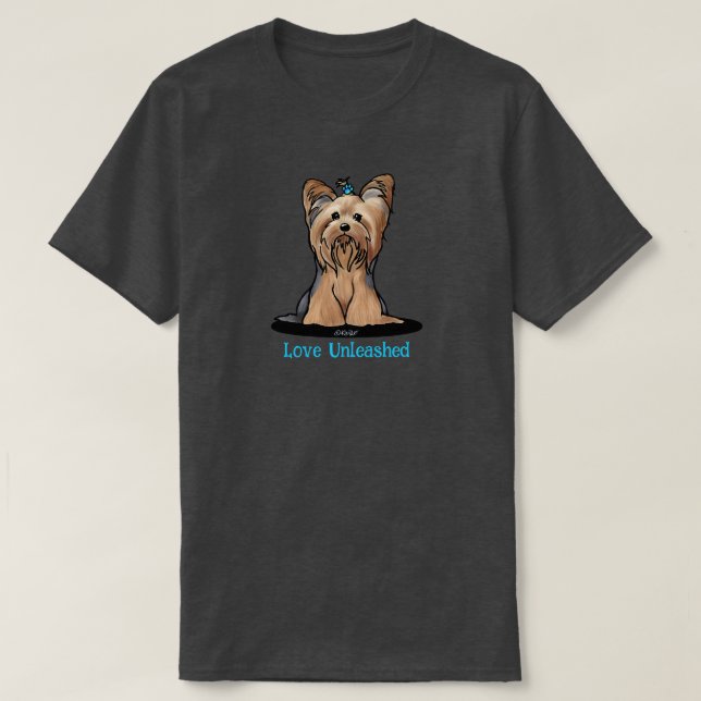 Camiseta Cute Yorkie Terrier (Diseño del anverso)