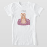 Camiseta Cute Yorkshire Terrier Birthday<br><div class="desc">Celebrar el cumpleaños de Cute Yorkshire Terrier con este cachorro Yorkie adorable y de moda. Diseño perfecto para tu próxima fiesta de cumpleaños. El diseño es completamente personalizable. Consulte la papelería de coordinación y los regalos.</div>