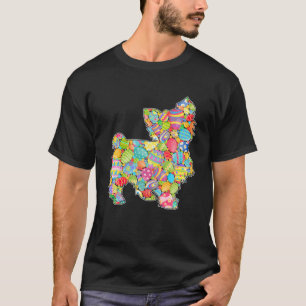 Camiseta Cute Yorkshire Terrier Dog Eggs Easter Day Dog Lov
