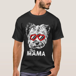 Camiseta Cute Yorkshire Terrier Fur Mama