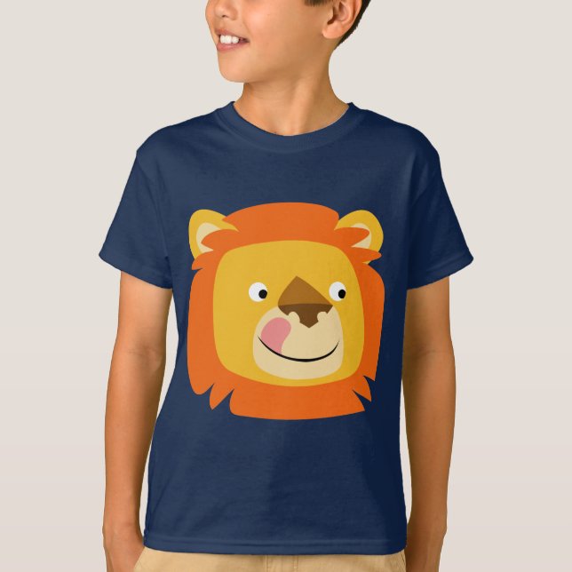 Camiseta Cute Yummy Personalizado Leon Children T-Shirt (Anverso)