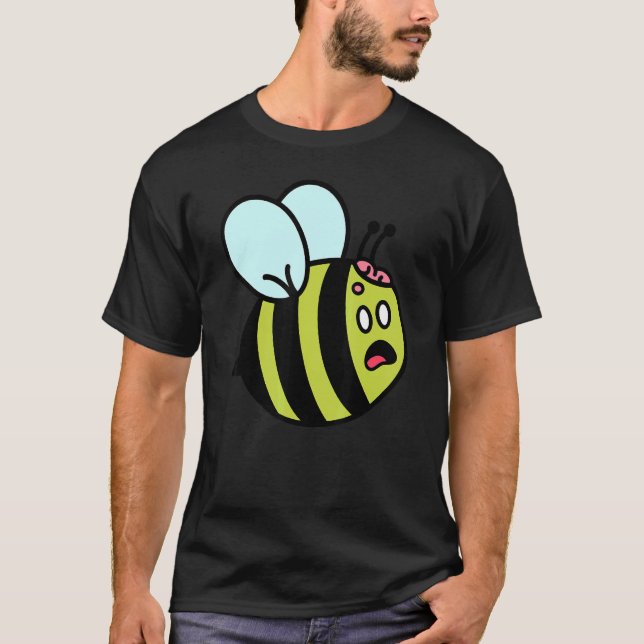 Camiseta Cute Zombie Bee Zombee Halloween Gráfico Sarcasti (Anverso)