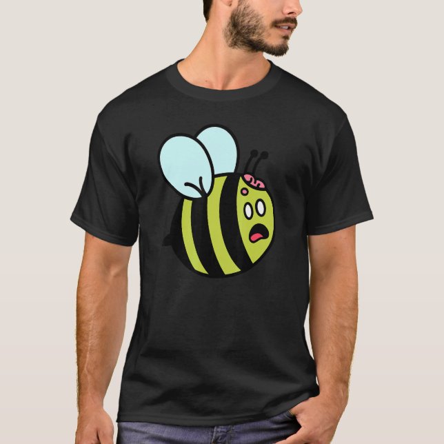 Camiseta Cute Zombie Bee Zombee Halloween Gráfico Sarcasti (Anverso)