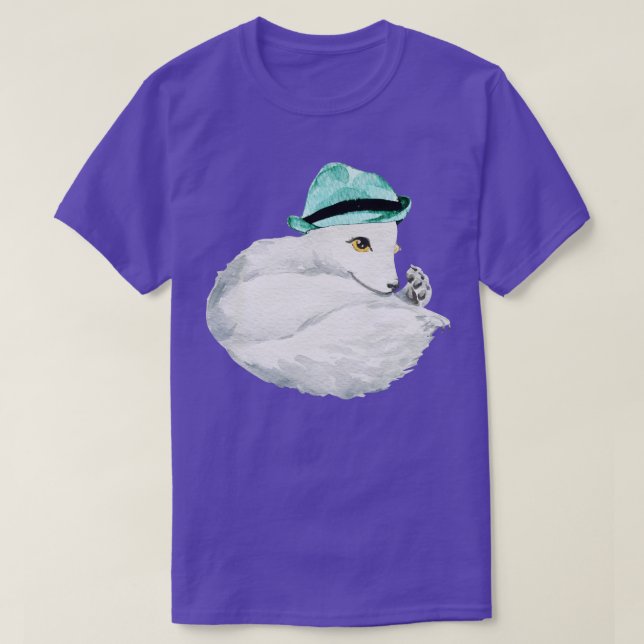 Camiseta Cute zorro ártico 2 (Diseño del anverso)