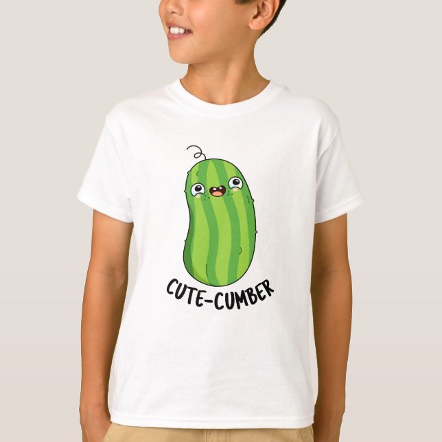 Camiseta Cutecumber Funny Cucumber Pun (Anverso)