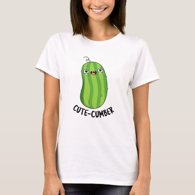 Camiseta Cutecumber Funny Cucumber Pun (Anverso)