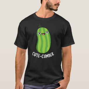 Camiseta Cutecumber Funny Cucumber Pun Dark BG