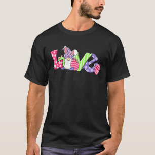Camiseta Cutes Aman Gnome Bunny Hippie Hunt Huevos Rabbit E