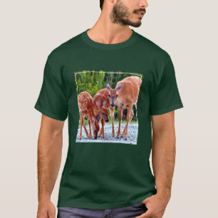 Camiseta Cutest Baby Animals   Fawn with Babies