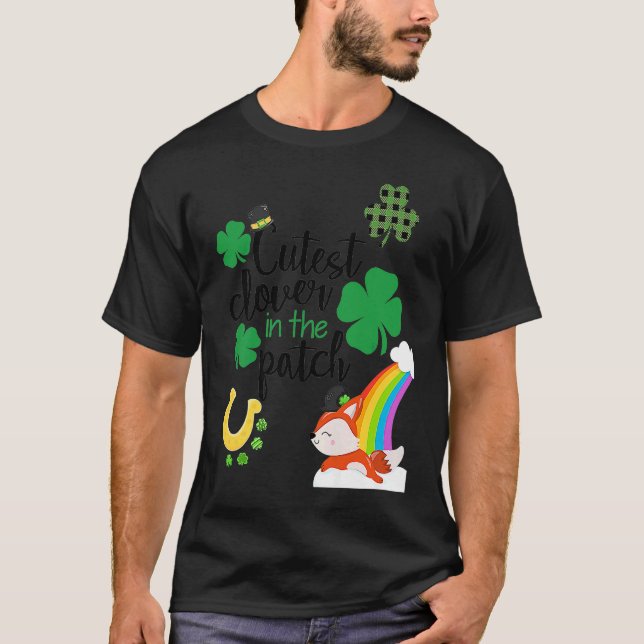 Camiseta Cutest C In The Patch St Paddy's Day Leprechaun Lu (Anverso)