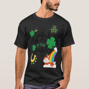 Camiseta Cutest C In The Patch St Paddy's Day Leprechaun Lu