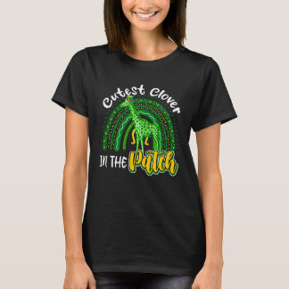 Camiseta Cutest C In The Patch St Patrick's Day Giraffe