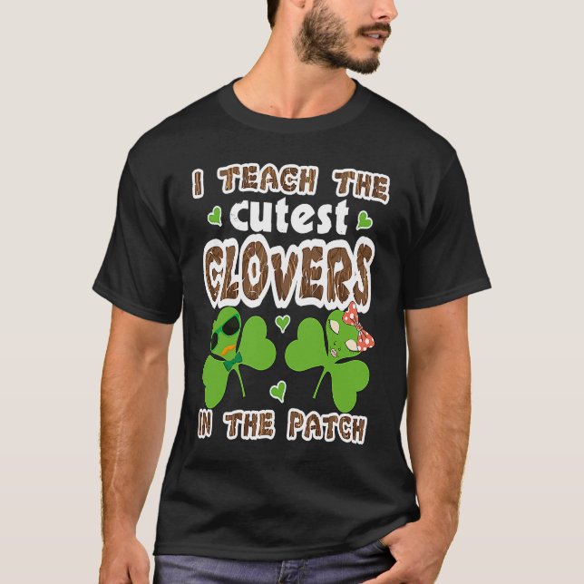 Camiseta Cutest C in the Patch Teacher Kids St Patricks Day (Anverso)