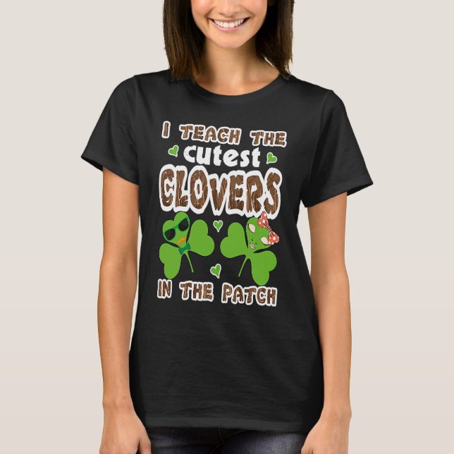 Camiseta Cutest C in the Patch Teacher Kids St Patricks Day (Anverso)