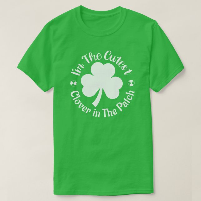 Camiseta Cutest Clover - Regalo del Día de San Patricio (Diseño del anverso)