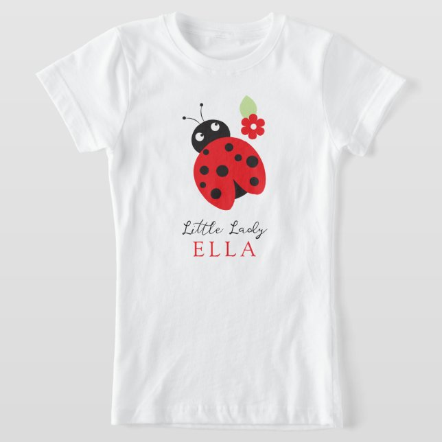 Camiseta Cutest Little Ladybug Kids Birday Fiesta (Distribución)