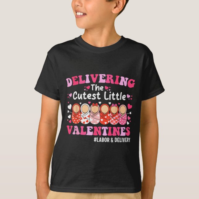 Camiseta Cutest Little Valentines Labor &amp; Delivery Vale (Anverso)