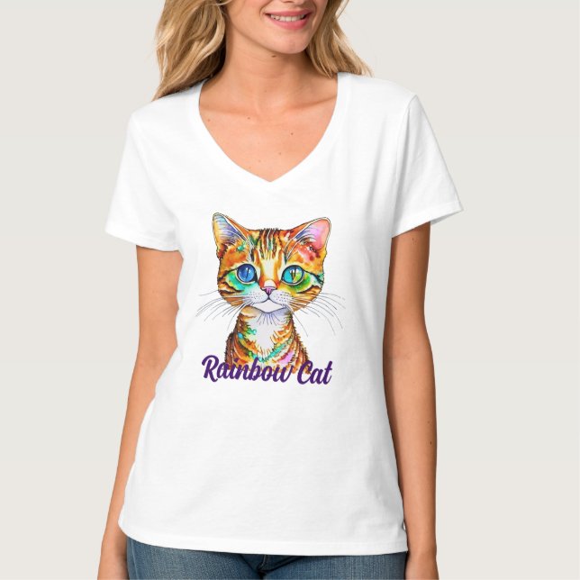 Camiseta Cutest siempre Colorous Tabby Kitty (Anverso)