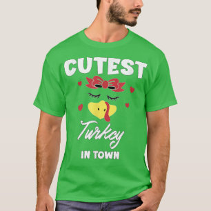 Camiseta Cutest Turkey In Town for Men Women Teens 