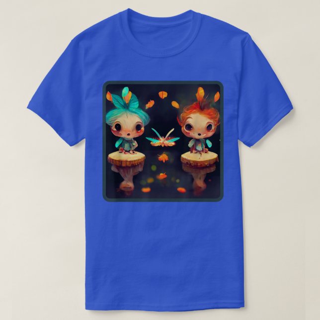 Camiseta Cutie Chibi Faeries Kawaii Fairies Fae Amigos De (Diseño del anverso)