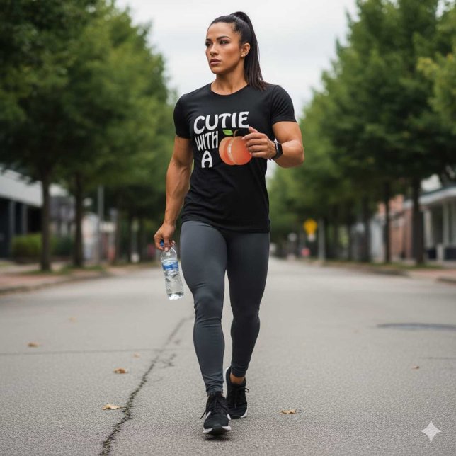 Camiseta Cutie con una belleza (Subido por el creador)