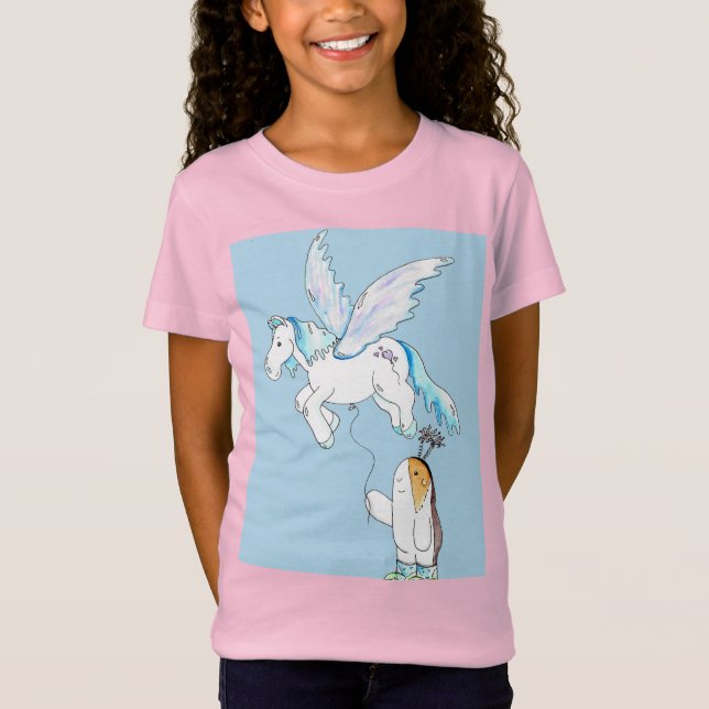 Camiseta Cutie el cerdo guineano y su globo Pegasus (Anverso)