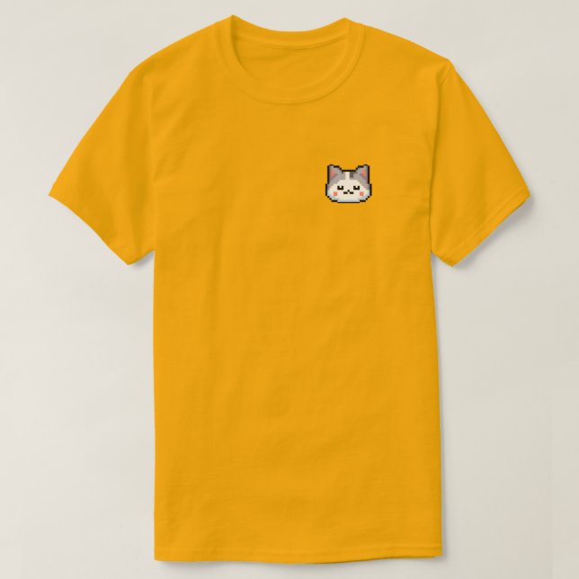 Camiseta Cutie Kitten Retro Pixel Art Unisex T-Shirt (Diseño del anverso)