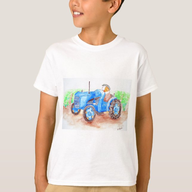 Camiseta Cutie la pintura de cerdo de Guinea, un granjero (Anverso)