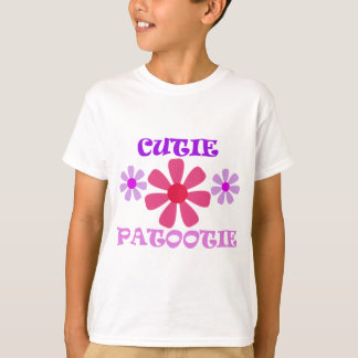 Camiseta Cutie Patootie con las flores