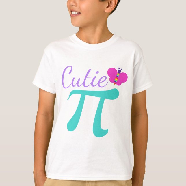 Camiseta Cutie Pi Cute Math Pun Kids (Anverso)