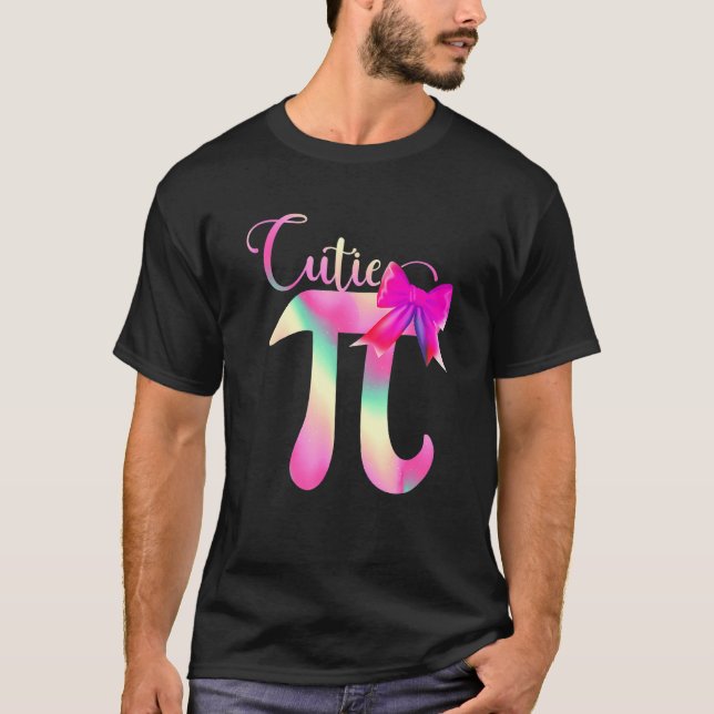 Camiseta Cutie Pi Happy Pi Day Bow Tie Number Math Studen (Anverso)