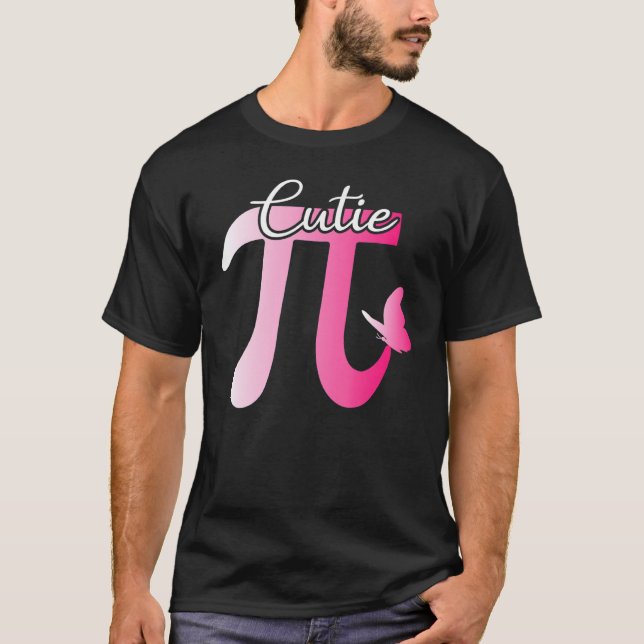Camiseta Cutie Pi Math Pie Mariposa Adorabl (Anverso)