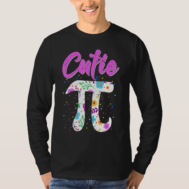 Camiseta Cutie Pi Number Math Pun Celebra Matemáticas Pi (Anverso)