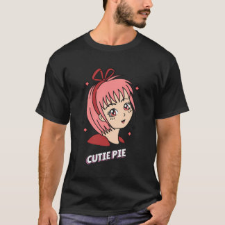 Camiseta Cutie Pie Cute Funny Designs Chica Anime Present
