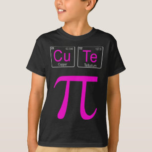 Camiseta Cutie Pie Pi Day Cute Math Química Tabulación Peri