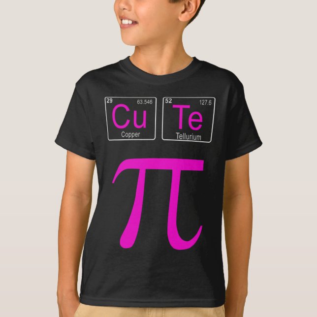 Camiseta Cutie Pie Pi Day Cute Math Química Tabulación Peri (Anverso)