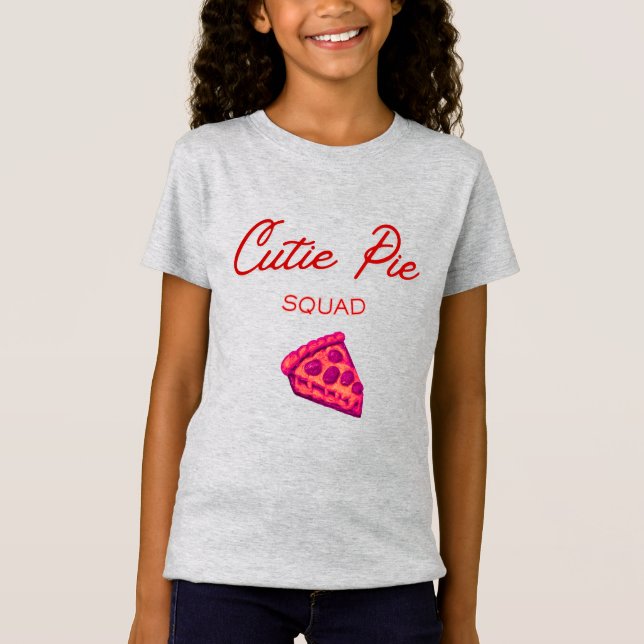 Camiseta Cutie Pie Squad Girls’ Valentine  (Anverso)