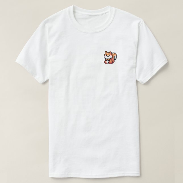 Camiseta Cutie Squirrel Retro Pixel Art Unisex T-Shirt (Diseño del anverso)
