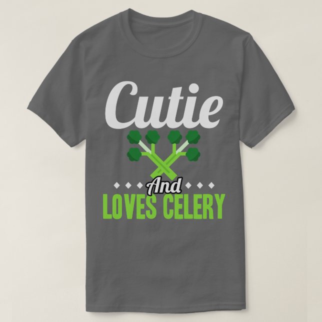 Camiseta Cutie Y Ama Celery (Diseño del anverso)
