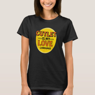 Camiseta Cutlet es mi lenguaje de amor Carne Lover Foodie P