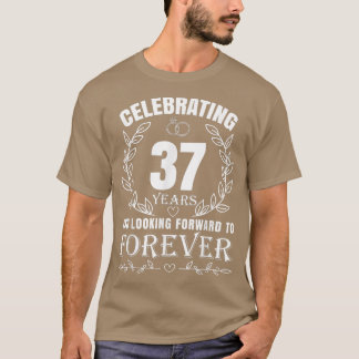 Camiseta Cuto 37° aniversario Boda para parejas casadas