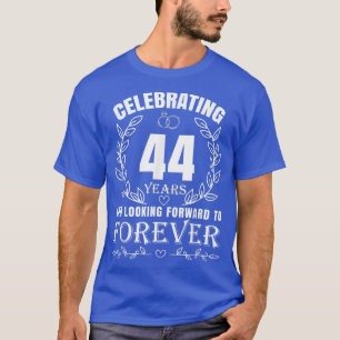 Camiseta Cuto 44° aniversario Boda para parejas casadas